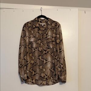 Banana Republic Heritage Snakeskin Print Blouse